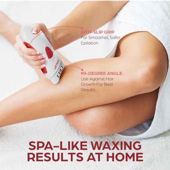 Epilady Rechargeable Epilator in Red and White - Picture 4 of 6